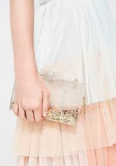All That Glitterz Clear Clutch
