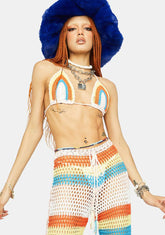 Tropical Vacay Crochet Pants Set