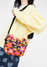 70s Floral Mini Bear Bag