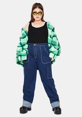 Let's Ride The Wave Cuffed Carpenter Jeans