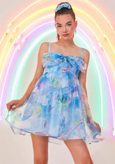 Rainbow Chaser Organza Babydoll Dress