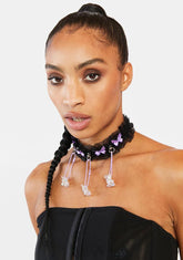 I'm Adored Lace Ruffle Choker