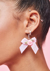 Weekend Bloom Bow Drop Earrings