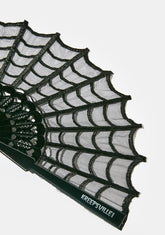 Spiderweb Lace Hand Fan