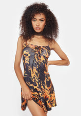 Heart's Ablaze Fit N' Flare Dress