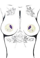 Peace Symbol Pasties