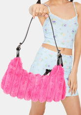 Cire Pink Fluff Shoulder Bag