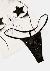Medusa Flip Sequin Pasties & Thong Set