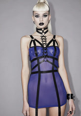 Sacred Order Mesh Mini Dress