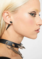 Dead Or Alive Long Stud Earrings