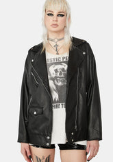 Consume Me Vegan Leather Jacket