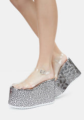 Silver Zahara Platform Sandals