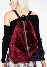 Skippin' Town Velvet Backpack