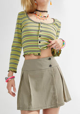 What's The 411 Gingham Mini Skirt