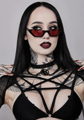 Black Pentagram Chain Choker