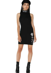 Legendary Embroidered Bodycon Dress