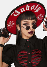 The Omen Wide-Brimmed Hat