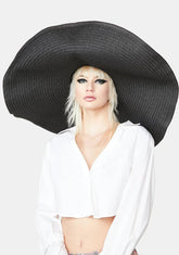 Wicked Jolly Holiday Wide Brim Straw Hat