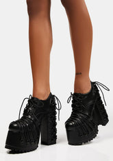 Dare To Cross Me Platform Brogues