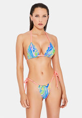 Neon Paint Bikini Set