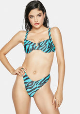 Wild Like Me Zebra Bikini Set