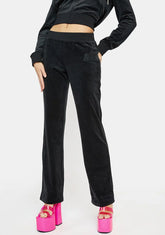 Liquorice Classic Velour Track Pants