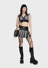 Black And White Bo Peep Heart Bag