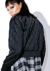 Quilted Bomber Jacket
