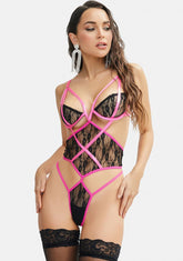 Werk For It Cut Out Lace Teddy