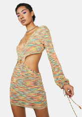 Tangy Sweet Scene Crochet Mini Dress