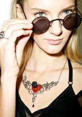 The Blood Rose Heart Necklace
