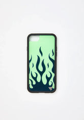 Neon Flames iPhone Case