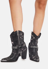Onyx Sheriff Shine Cowboy Boots