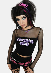 Virtual Escape Fishnet Top