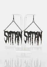 Satanic Tendencies Drop Earrings