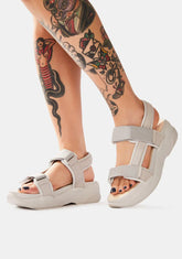 Steel Lori Leather Platform Sandals