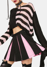 Sweet State Of Ruin Pleated Mini Skirt
