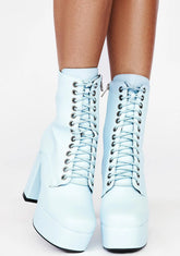Baby Blue Serenity Ankle Boots