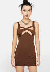 Stop The Clock Cutout Mini Dress