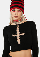 Grim In Love Cross Sweater