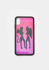 Pink Devil Angel iPhone Case