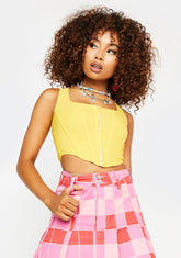 Lemon Down For It Corset Top