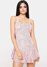 Candy Get Spacey Sparkly Mini Dress