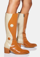 Tan Balancing Act Knee High Boots