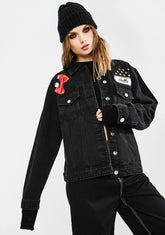 Make My Own Way Denim Trucker Jacket