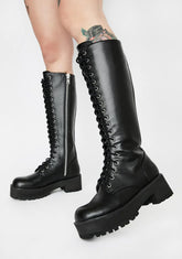 Viral Violation Knee High Boots