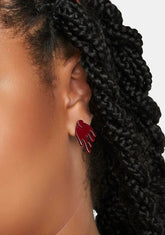 Open Wound Jacket Earrings