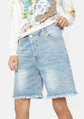 That's A Wrap Denim Bermuda Shorts