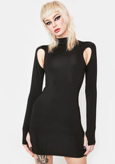 Midnight Steel Town Girl Bodycon Dress