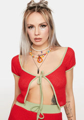 Watermelon Sugar Crochet Top